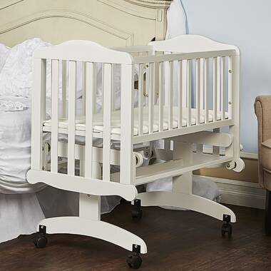 Harriet Bee Dufault Cradle with Mattress and Stand Reviews Wayfair